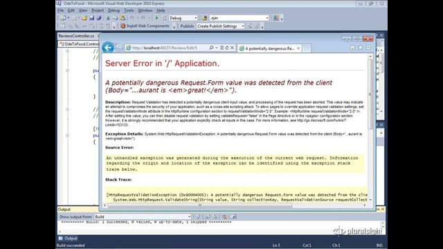 ASP.NET MVC 3 7.07 – xss