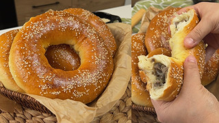 QAZILI NON TAYYORLASH / Хлеб с начинкой из Казы