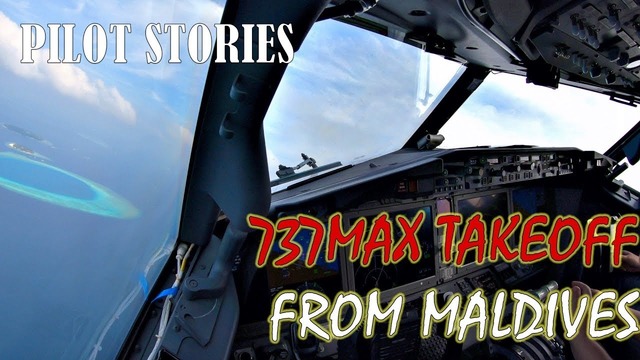 Взлет в Мале на Боинге 737MAX