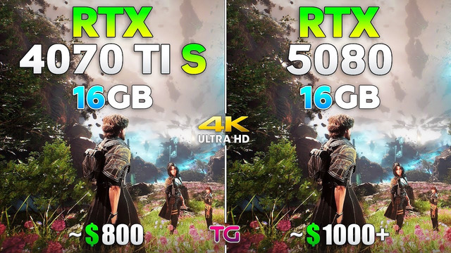 RTX 4070 Ti SUPER vs RTX 5080 – Test in 12 Games | 4K