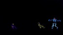 Танцуют в светящихся костюмах. Dancing in luminous costumes