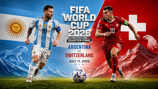 Аргентина — Швейцария | Чемпионат Мира-2026 | 1/4 финала | Полный матч