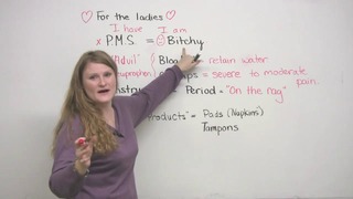 English Vocabulary for the ladies – Talking about your period