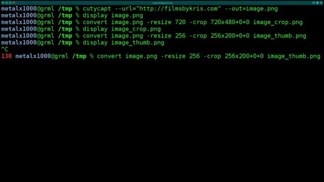 Creating Webpage Thumbnails Linux Tutorial