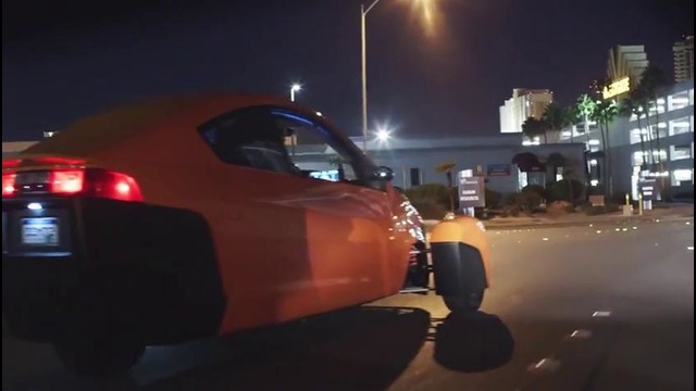 Driving Elio, the ultra-efficient car with three wheels — CES 2015