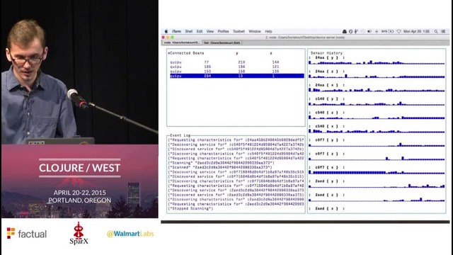 Clojure West 2015 – Boris Kourtoukov – Clojure Sound and Wearable Tech