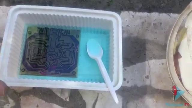 Травление плат в медном купоросе