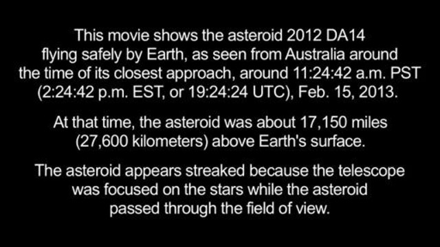 Приближение метеорита к нашей Земле