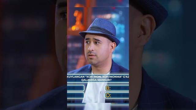 BU SAVOLGA JAVOBNI BILSANGIZ IZOHLARDA QOLDIRING