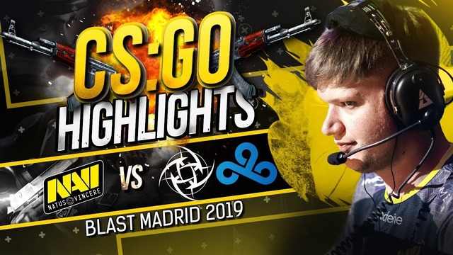Хайлайты navi vs nip и cloud9 на blast madrid 2019