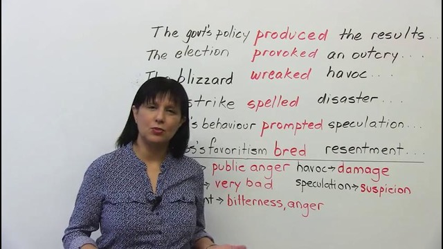 Advanced Vocabulary of Cause and Effect