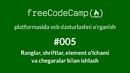 FCC#005 – Ranglar, shriftlar, element o’lchami va chegaralar bilan ishlash