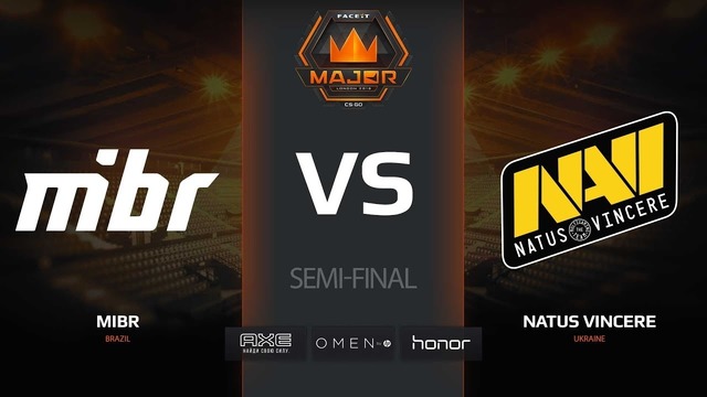 FACEIT Major London 2018: Na’Vi vs MIBR (Game 2) Полуфинал / CS:GO