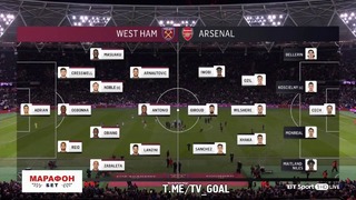 (HD) Вест Хэм – Арсенал | Английская Премьер-Лига 2017/18 | 17-й тур | Обзор матча