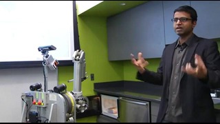 Робот умеющий пользоваться микроволновкой
