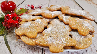Новогоднее печенье с имбирем и корицей