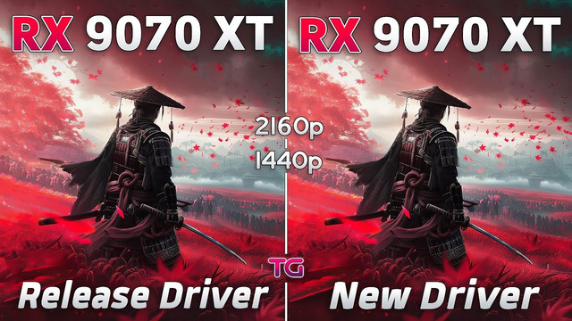 RX 9070 XT New Driver vs Release Driver – Test in 1440p & 4K