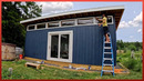 Man Builds an Amazing DIY Wood Shed | DIY Backyard Project From Start to Finish by @gino.varisano