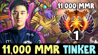 How 11,000 MMR plays TINKER mid vs Chinese Magnus — EG.Abed