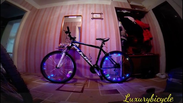 Очень красивая подсветка для велосипеда Bicycle led light