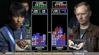 16 Y-O Underdo vs. 7-Time champ – Classic Tetris World Championship 2018 Final Round