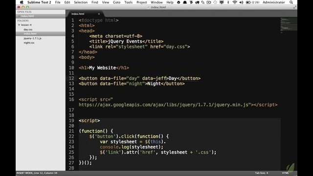 4. Events 101 – 30 Days to Learn jQuery