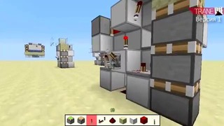Minecraft] Урок 125 – Тройной выдвигатель поршней! 2 версии! [1.5.2 – 1.6.1