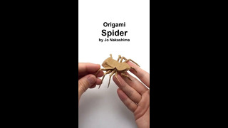 ORIGAMI SPIDER (Jo Nakashima) #shorts