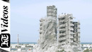 Четыре высотных здания в Абу-Даби взорвали за 10 секунд | Demolition of Mina Plaza tower in Abu Dhabi