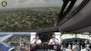 Посадка Сухого Суперджет 100 глазами пилота