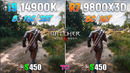 Ryzen 7 9800X3D vs Core i9 14900K in The Witcher 3 Remastered | 1080p | 1440p | 4K
