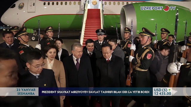 Prezident Shavkat Mirziyoyev Davlat tashrifi bilan XXR ga yetib bordi
