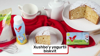 Xushbo’y yogurtli biskvit