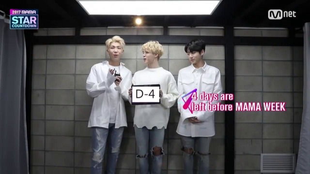 [2017 MAMA] Star Countdown D-4 by BTS