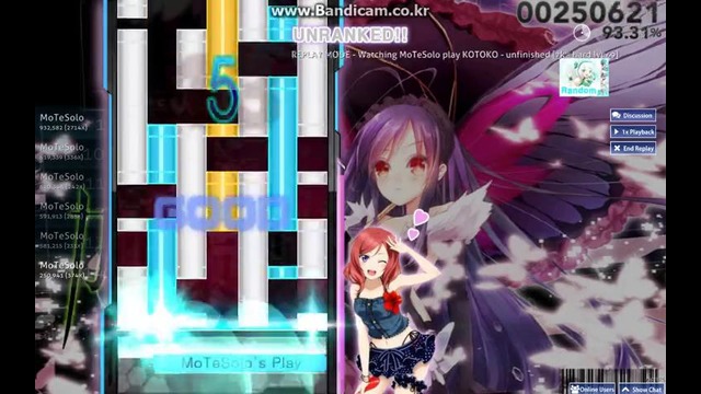 Osu! mania LV69 Unfinished DT MoTeSoLo Play