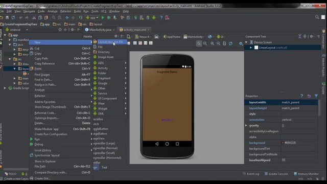 Android Studio Tutorial – 40 – Add a Fragment to an Activity at Runtime