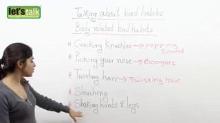 Talking about bad habits