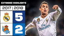 Real Madrid 5-2 Real Sociedad 2017/18 | RESUMEN ampliado