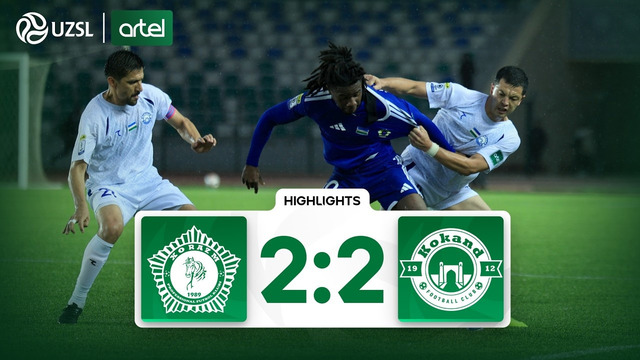 Superliga 7-tur. Xorazm – Qo’qon-1912 bahsida kiritilgan gollar va xavfli vaziyatlar (Highlights)