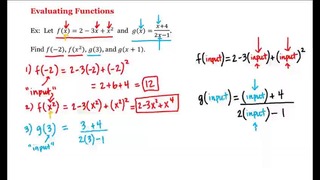 4 – 5 – Evaluating Functions (6-13)