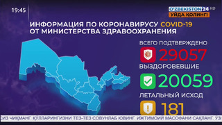 COVID-19: статистика по Узбекистану