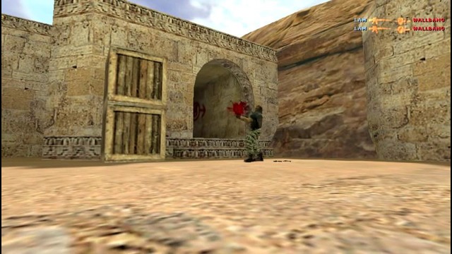 Cs 1.6 Прострел de dust2 против слива