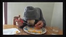Прикол Dog dining like a person ¦ Собака ест руками