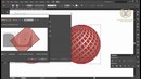 Create 3D Circle Revolve Surfaces Logo Design in Adobe illustrator HD
