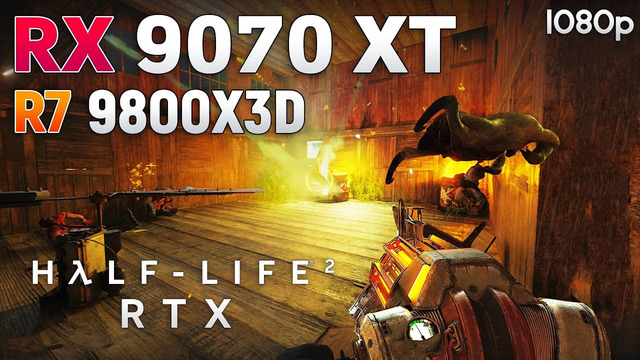 Half-Life 2 RTX on RX 9070 XT – is it Playable