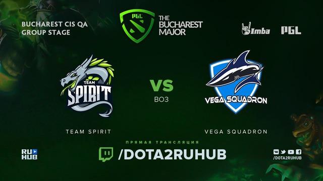 PGL Bucharest Major 2018 – Team Spirit vs Vega Squadron (Game 2, CIS Qualifier)
