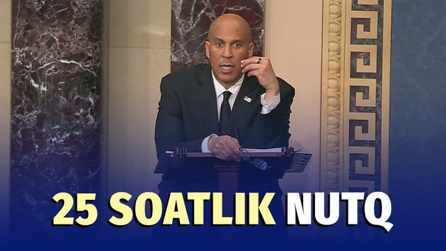 Amerikalik senator 25 soat to‘xtamay Trampni tanqid qildi