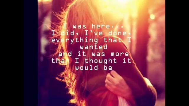I Was Here – Beyonce (lyrics on screen) HQ