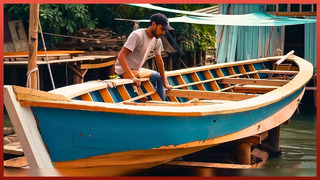 Man Finds Abandoned Boat and Renovates it Back to New | Start to Finish Rebuild by @Nasatchannel