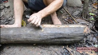 Primitive Technology: Water powered hammer (Monjolo)
